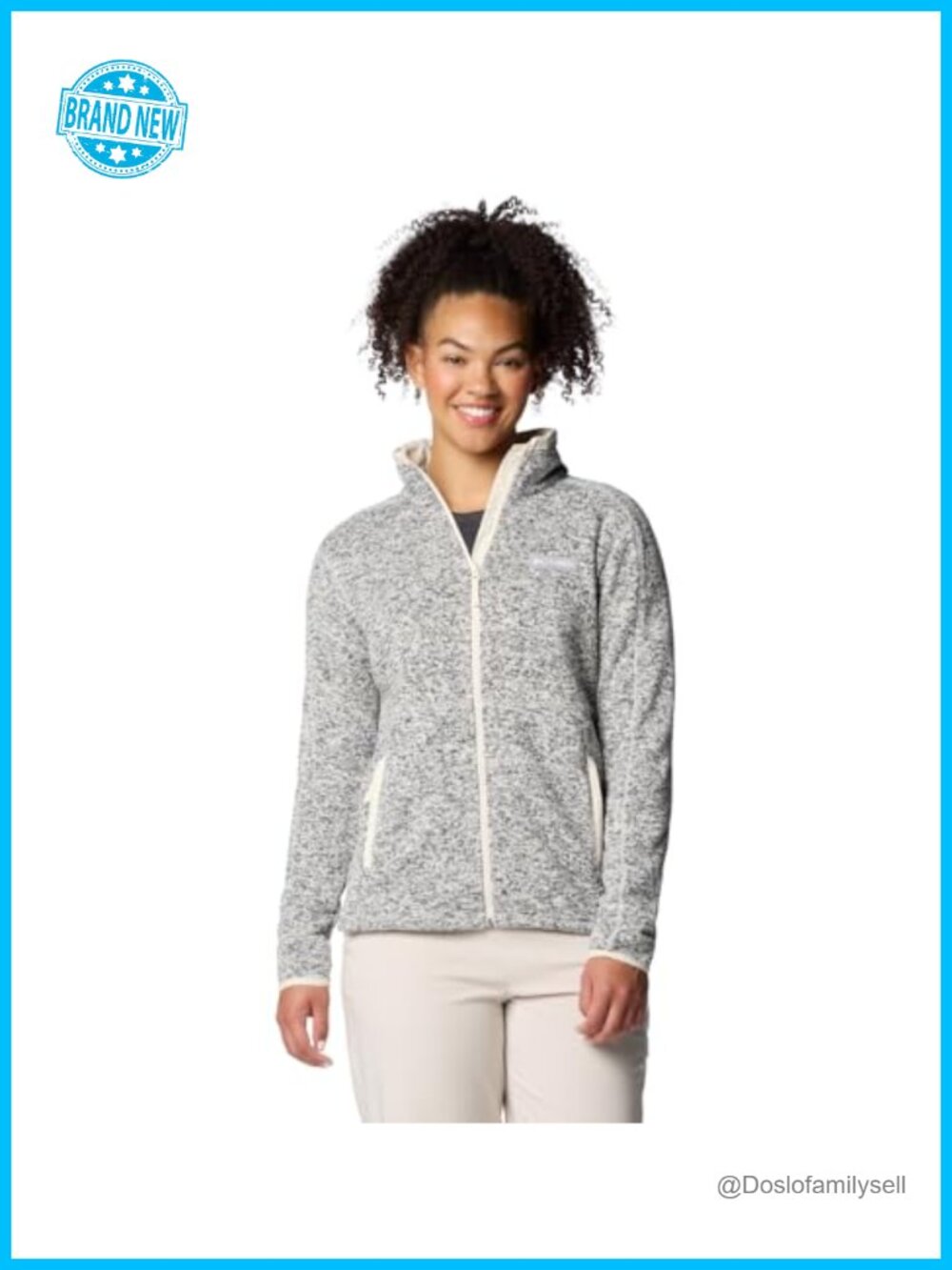 Columbia Sweater Weather II Full Zip Fleece Jacket Fitted Zip-Up Casual Fall